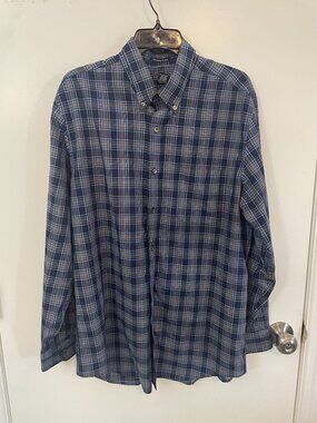 Saddlebred Wrinkle Free Button Down Shirt Size L